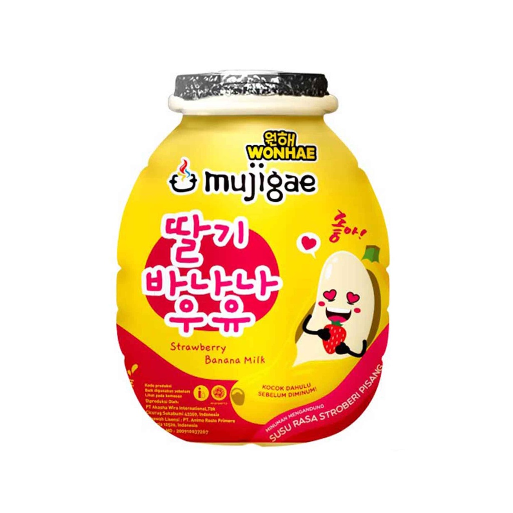 WONHAE Mujigae/ Strawberry Banana Milk/ 250ml
