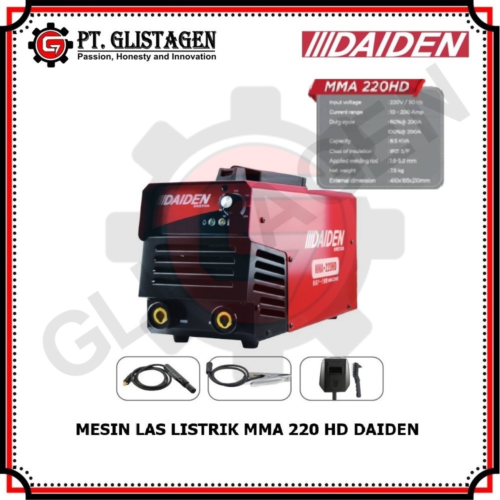 Daiden MMA 220HD Mesin Las Travo Las Inverter Listrik Daiden MMA 220HD Heavy Duty