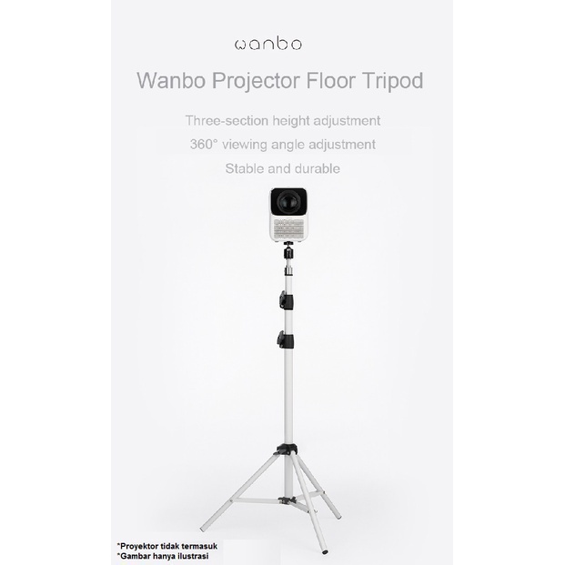 AKN88 - WANBO Foldable Adjustable Stand Floor Tripod 170CM for Projector