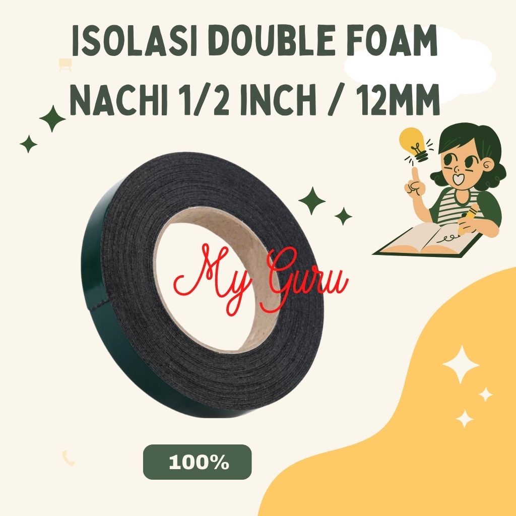 

[ROL] ISOLASI DOUBLE FOAM BOLAK BALIK NACHI 1/2 INCH / 12 MM