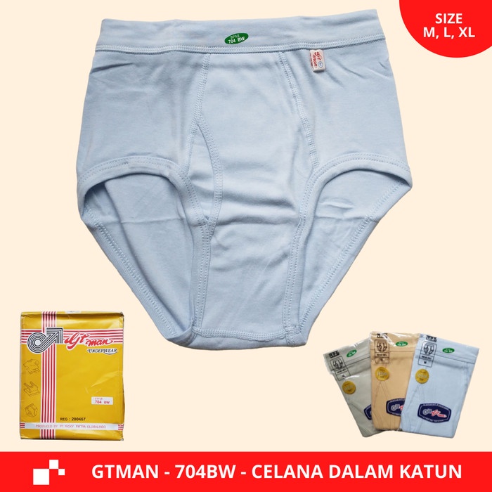 CD GT MAN 704 BW SEMPAK PRIA ORI WARNA KATUN CELANA DALAM