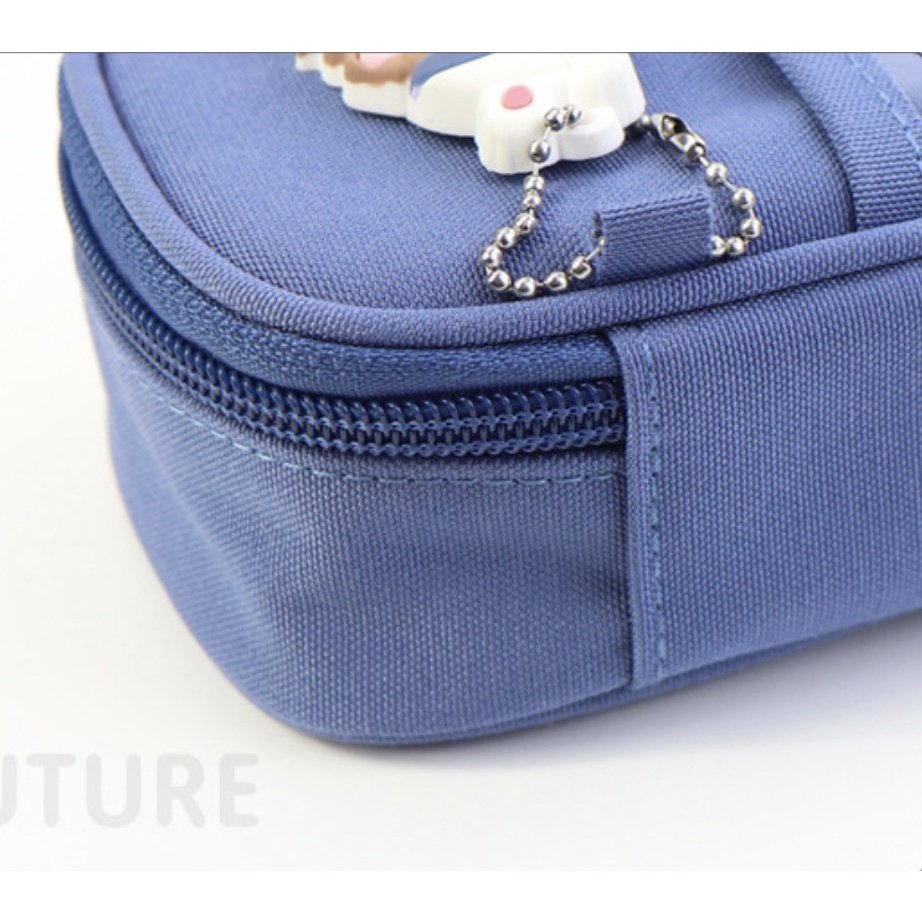 

Txs05 Korean Pen Pencil Case Cartoon Mood Plus Gantungan Kotak Tempat Pensil Mkt