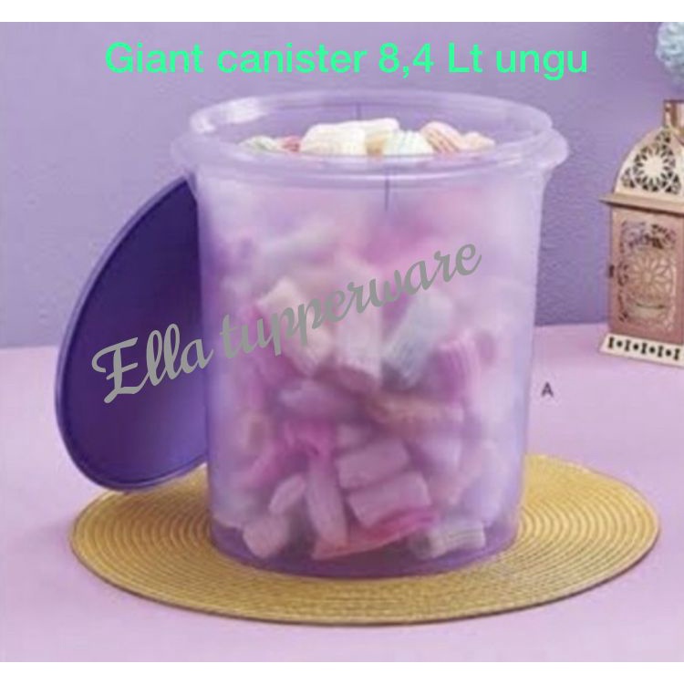 Giant Canister Maxi Canister Toples Kerupuk Besar Kedap Udara [ Ella Tuppy Tuperware ]