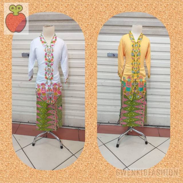 GwenKids SETELAN KEBAYA ENCIM ANAK /kebaya anak encim modern/kebaya betawi/Set Kebaya Encim Ondel-On