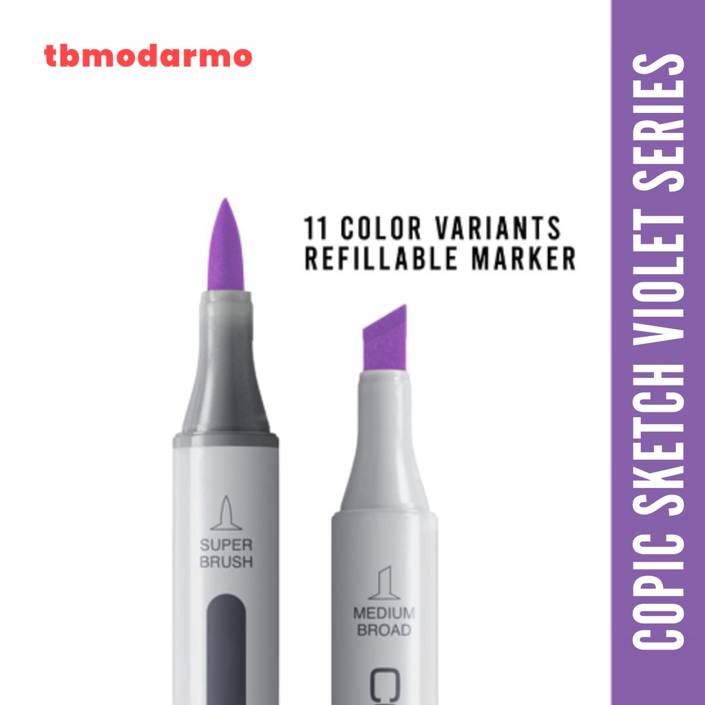 Copic Sketch Marker V (Violet) Series CSM/V - Satuan