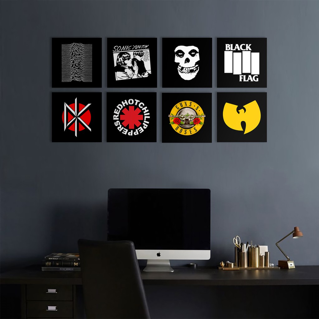 Poster Band Music Musik Wall Decor Poster Dinding Hiasan Dinding Kamar Rumah Retro Vintage Aesthetic