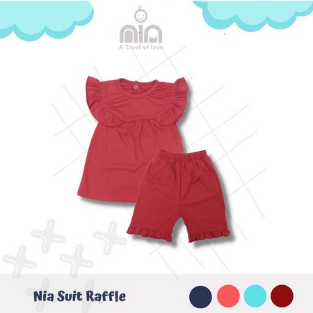 NIA Suit Raffle Setelan Bayi Premium With Raffle Size 3-12 Bulan