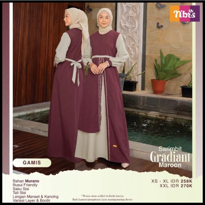 Gamis Sarimbit Gradiant Keluarga Lebaran Terbaru 2022 Nibras Couple