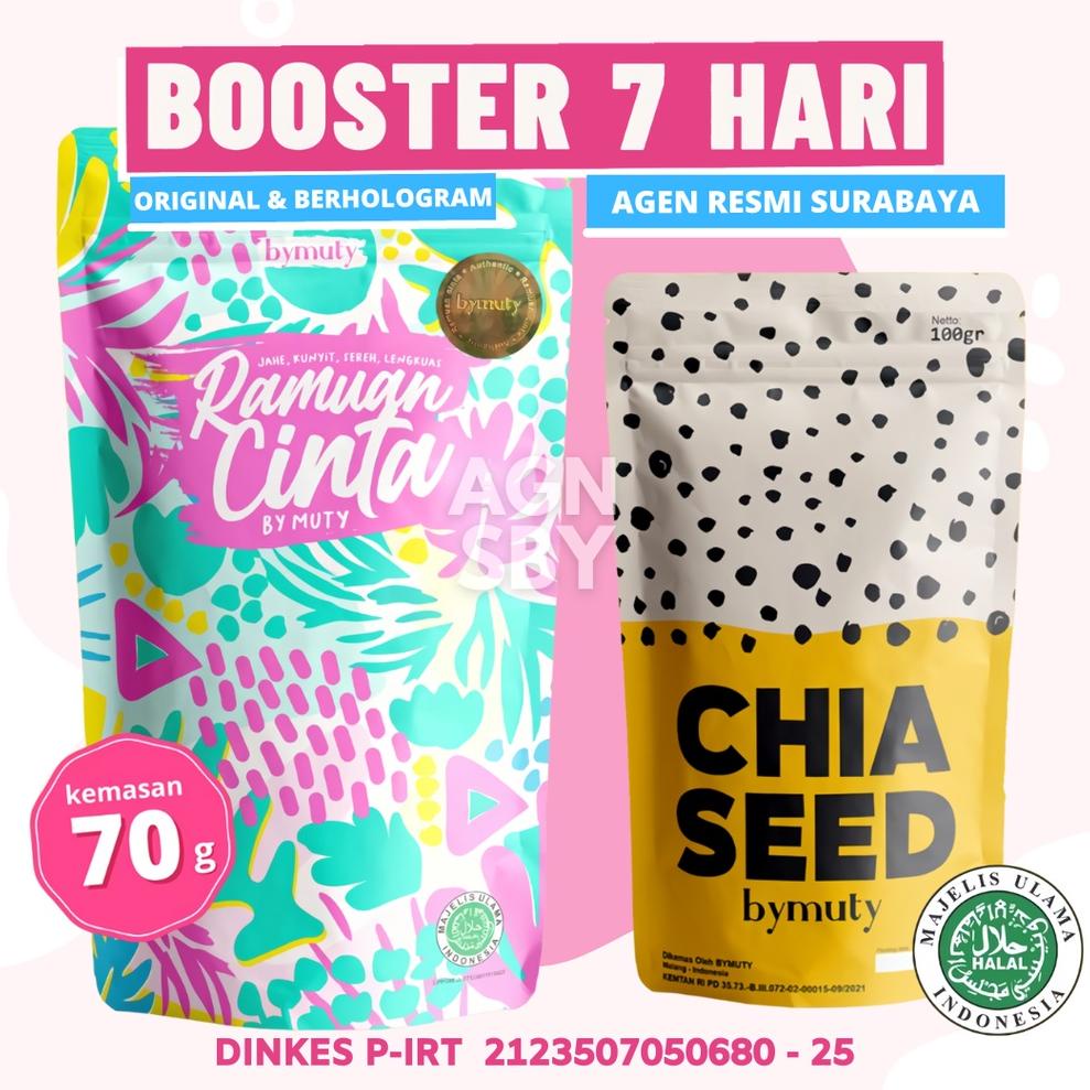 

[0HQ87] RAMUAN CINTA BY MUTY - Paket Booster (PEMULA) 70gr [AGEN RESMI] ➥Diskon Promo