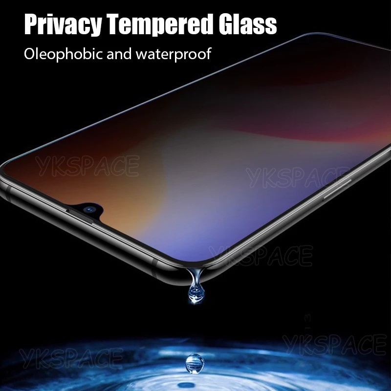 Tempered Glass Kaca Anti Spy Oppo A78 A91 A92 A93 A94 A95 A96 A76 A33 A52 A53 A54 A55 A16e A16k A1k Antigores Kaca Screenguard Privacy Glossy