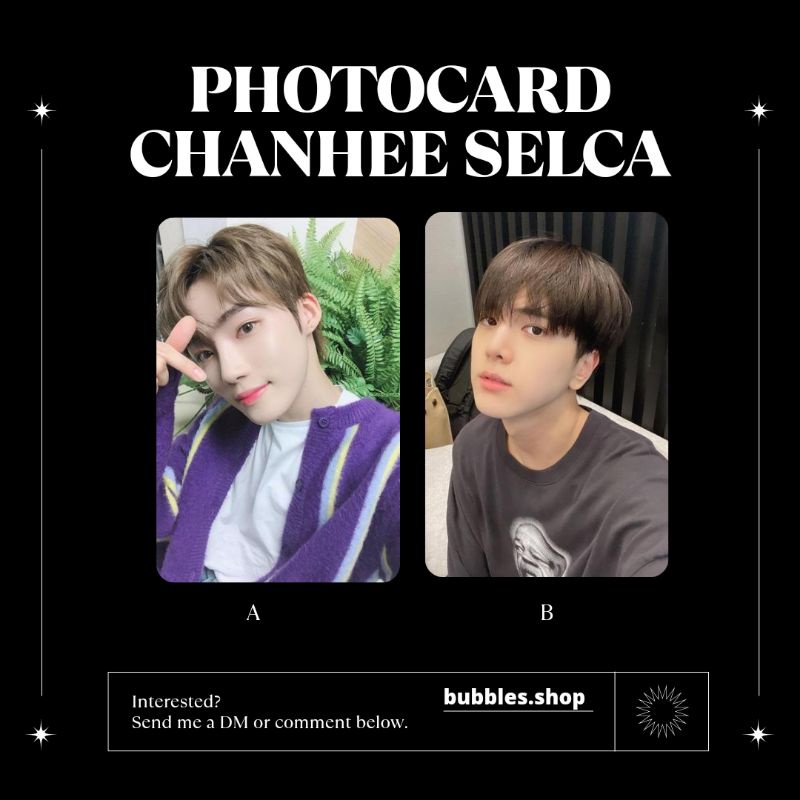 PHOTOCARD UNOFFICIAL CHANHEE THE BOYZ SCA