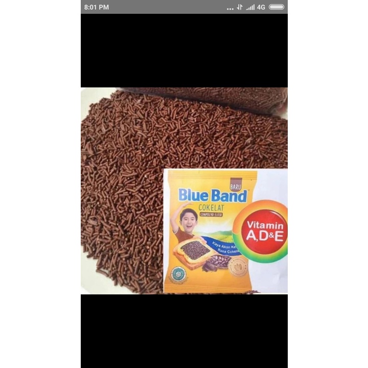 

Terlaris Coklat Tabur Meises Meses Blue Band Repacking