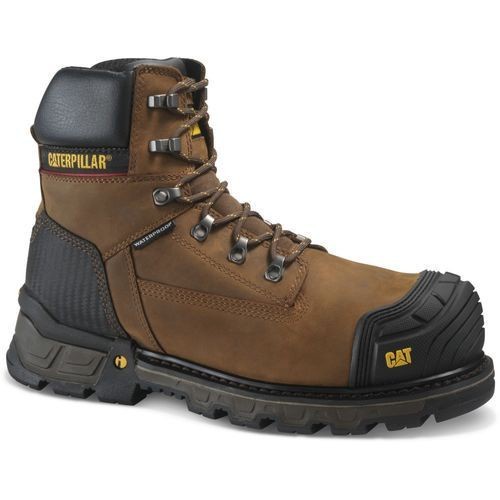 Bok Sepatu Safety Caterpillar Excavator Xl 6" Ct Wp Dark Brown Original