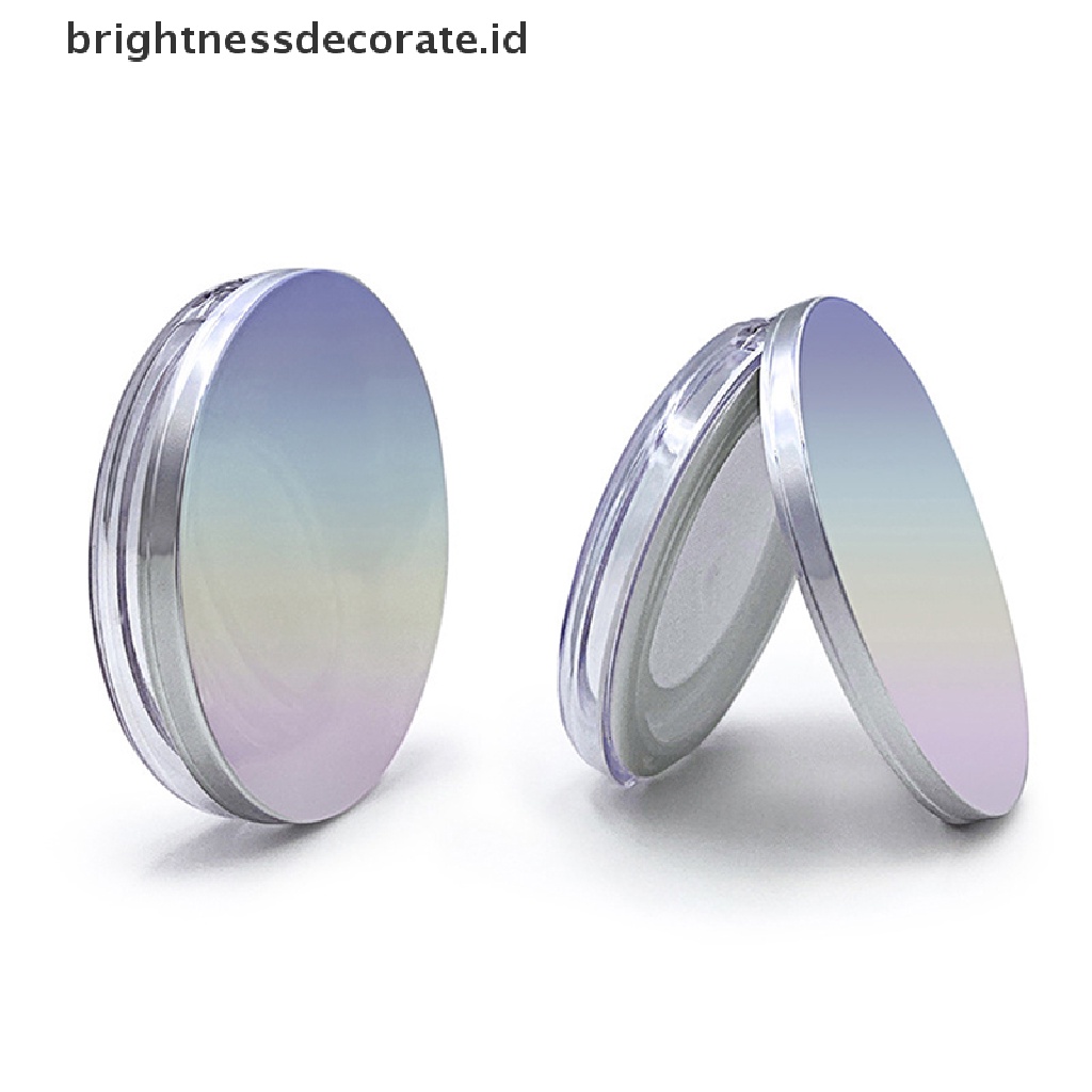 [Birth] Ayakan Kosmetik Kosong Portabel Loose Jar Container Puff Box Case Dengan Cermin [ID]