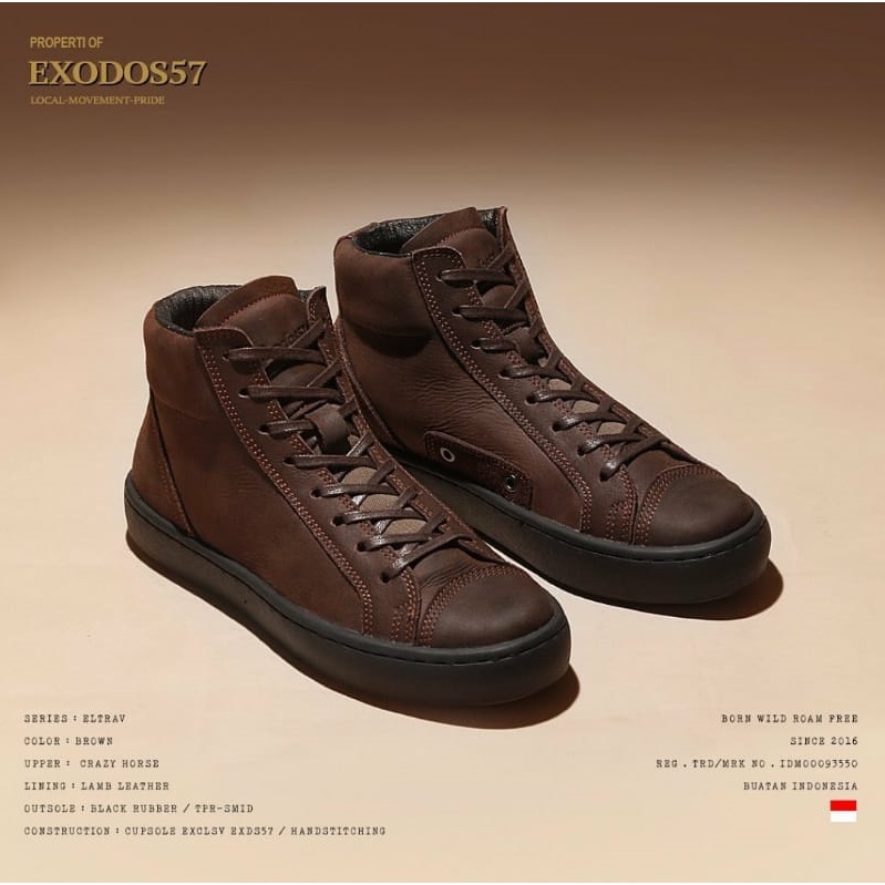 Sepatu Sneaker Kulit Pria - Exodos57 - Eltrav