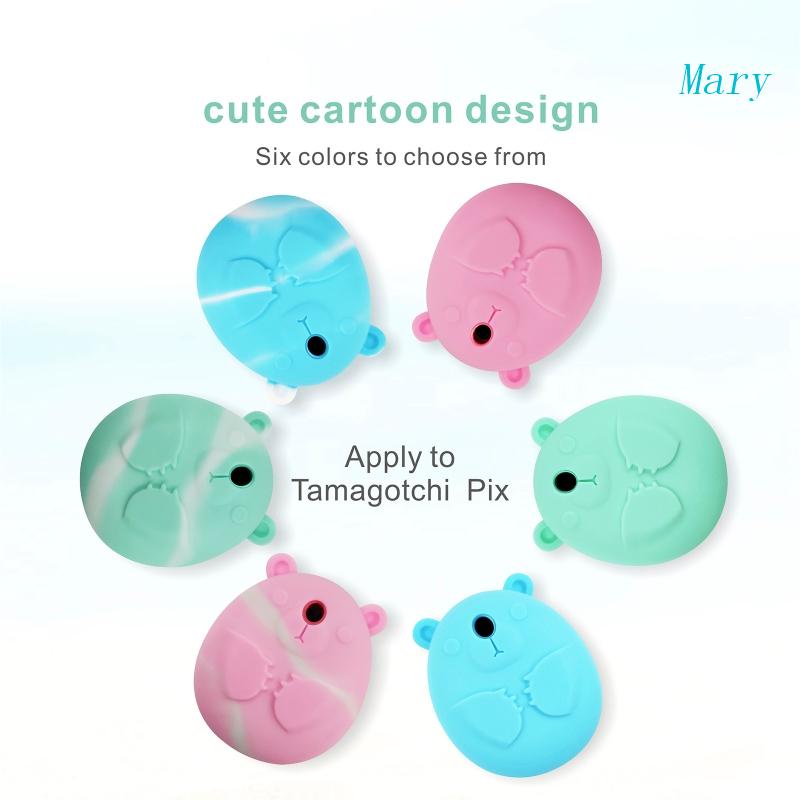 Mary Pelindung Lengan Kulit Untuk Shell Untuk Tamagotchi Pix Dengan Finger Lanyard Untuk Tomagatchie Giga Pet Mini Mainan Game Mach