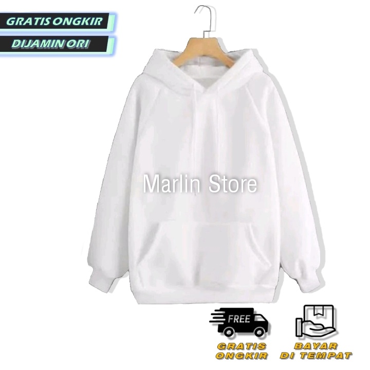 Sweater Hoodie Pria Wanita Oversize Polos Cocok Buat Laki Laki Dan Perempuan