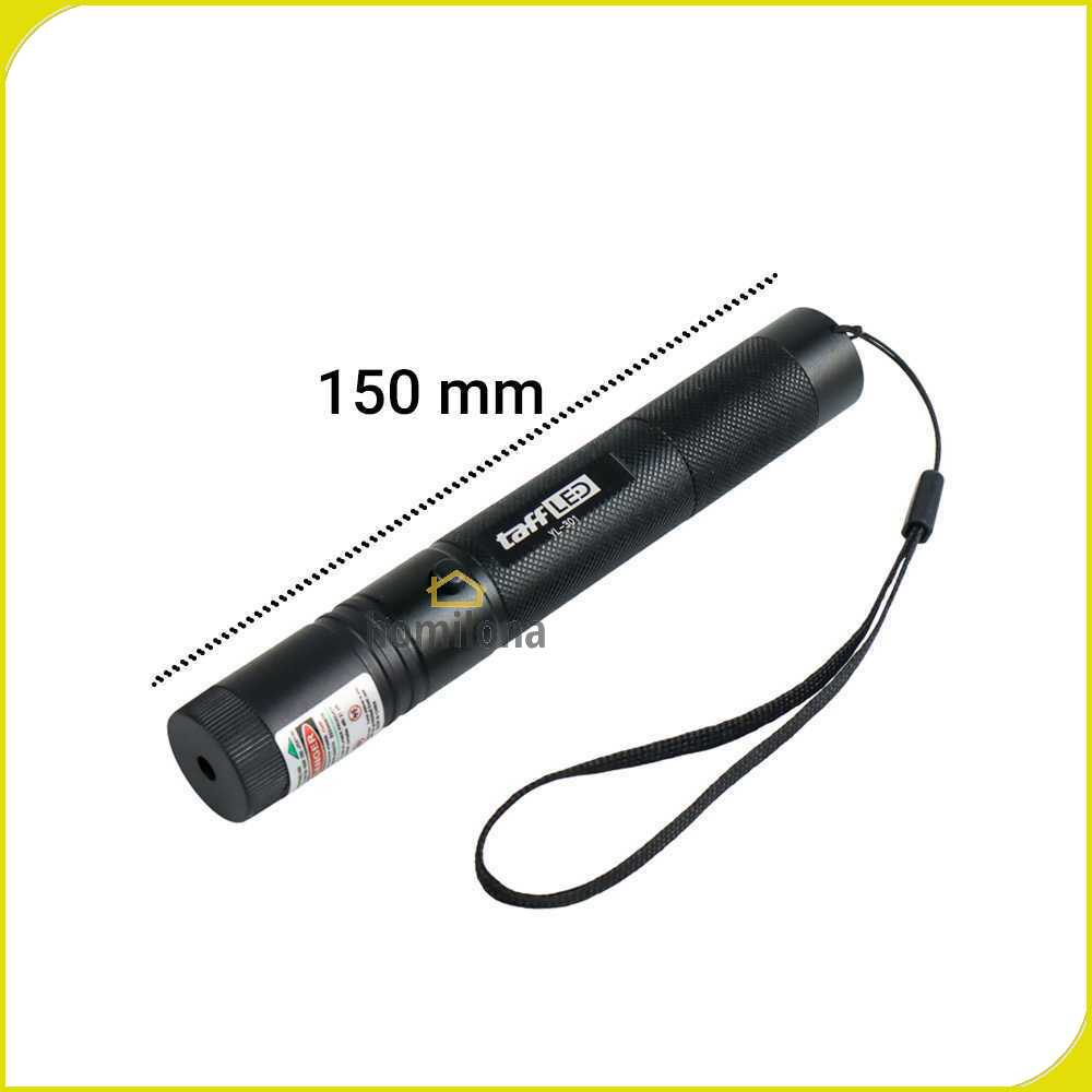 TaffLED Green Beam Laser Pointer 1MW 532NM Baterai+Charger - YL-301