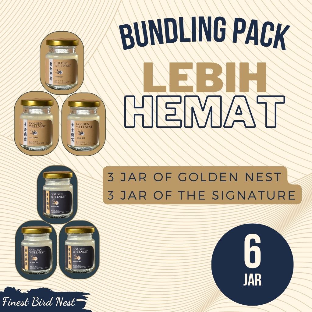 

BUNDLING PACK 6 JAR SARANG BURUNG WALET GOLDEN WELLNEST