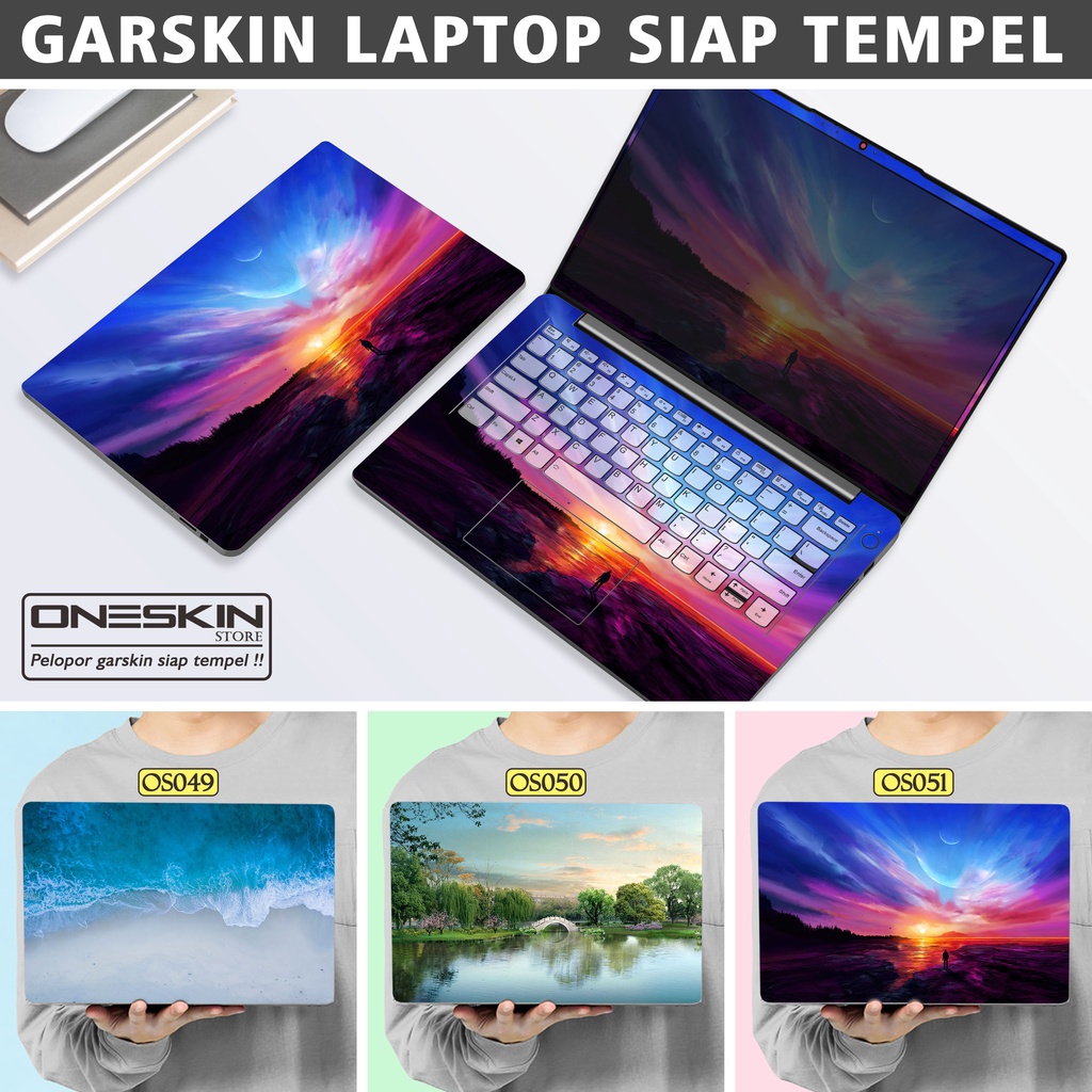 Garskin Sticker Laptop Protector Macbook Full Body Bottom Bezel Palmrest Skin Beach Panoramic