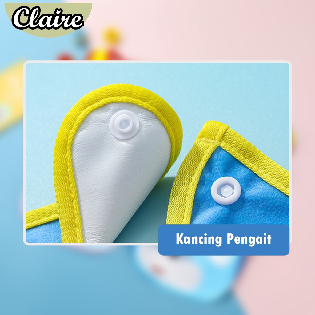 Slabber Bayi waterproof / TATAKAN MAKAN BAYI/ CELEMEK MAKAN UNTUK BAYI MOTIF ANAK ANAK LUCU
