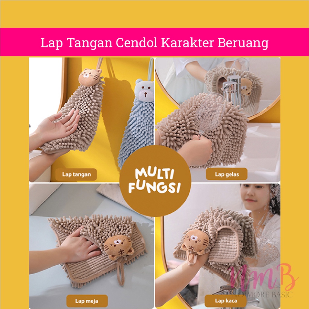 Lap Tangan Cendol Karakter Beruang Hand Towel Multifungsi