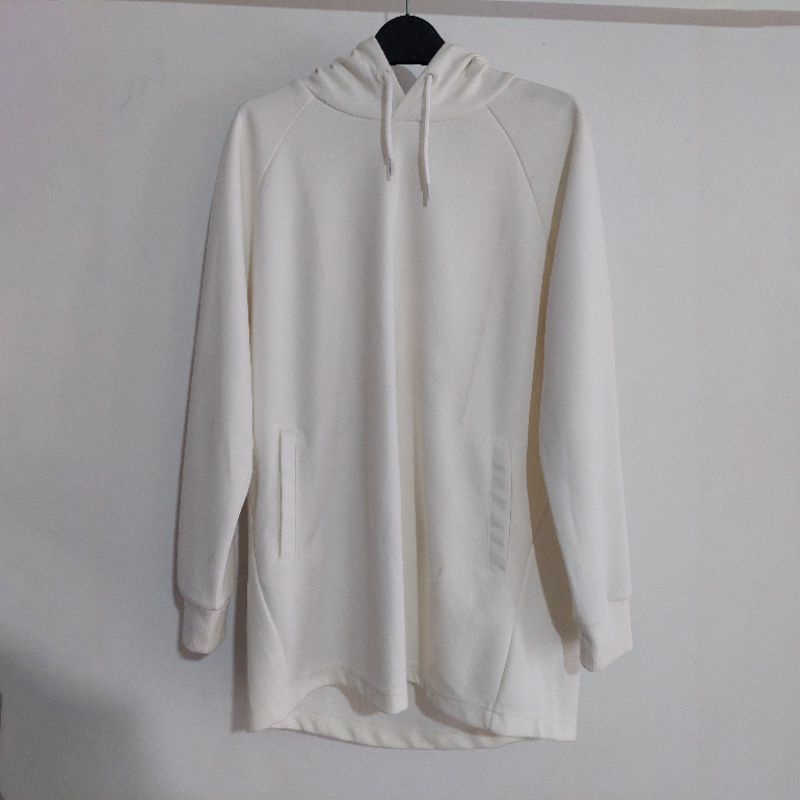 Hoodie Second Cowok by Polham size L murah Original - Putih