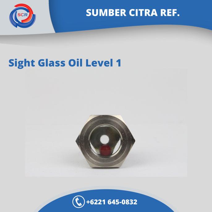 Sight Glass Oil Level 1"