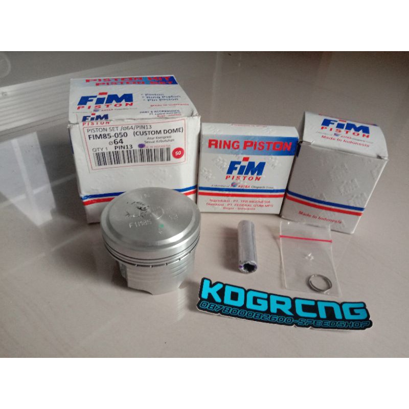 piston kit 64mm pin 13