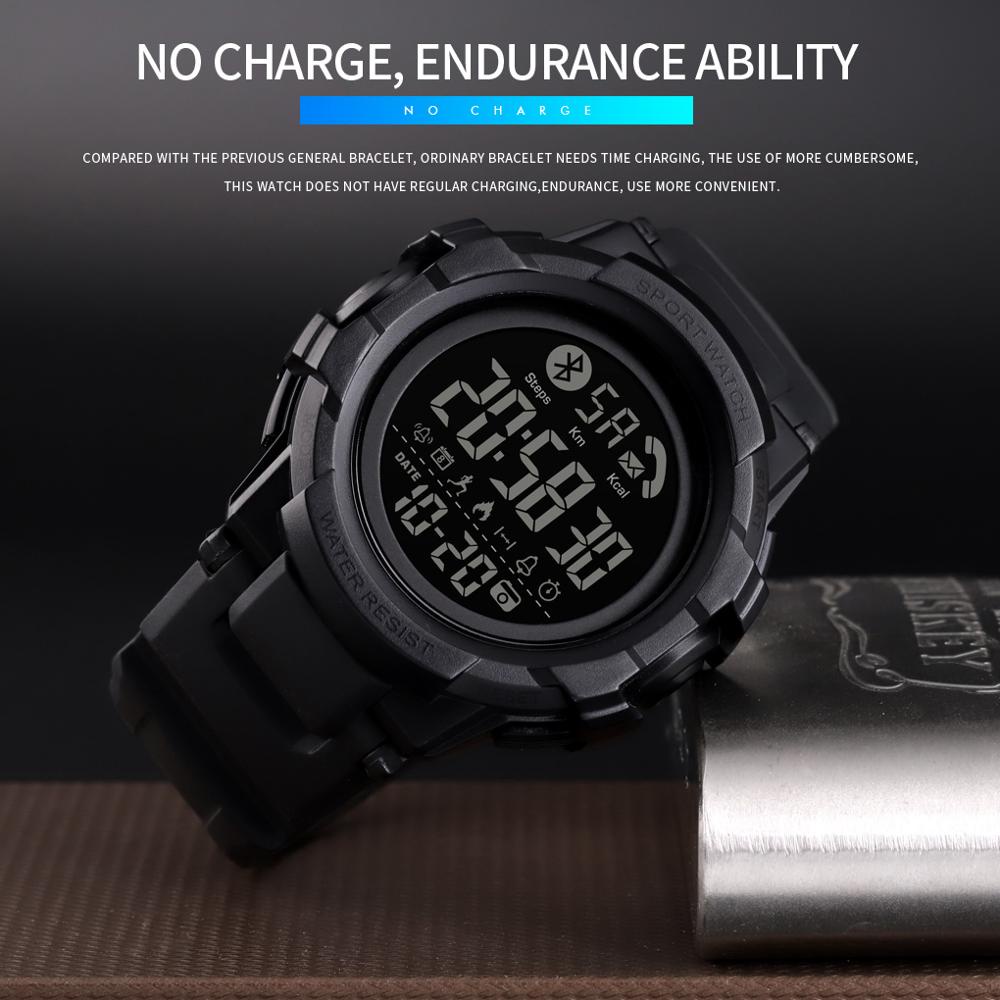 SKMEI Jam Tangan Smartwatch Pria Bluetooth Pedometer - 1501