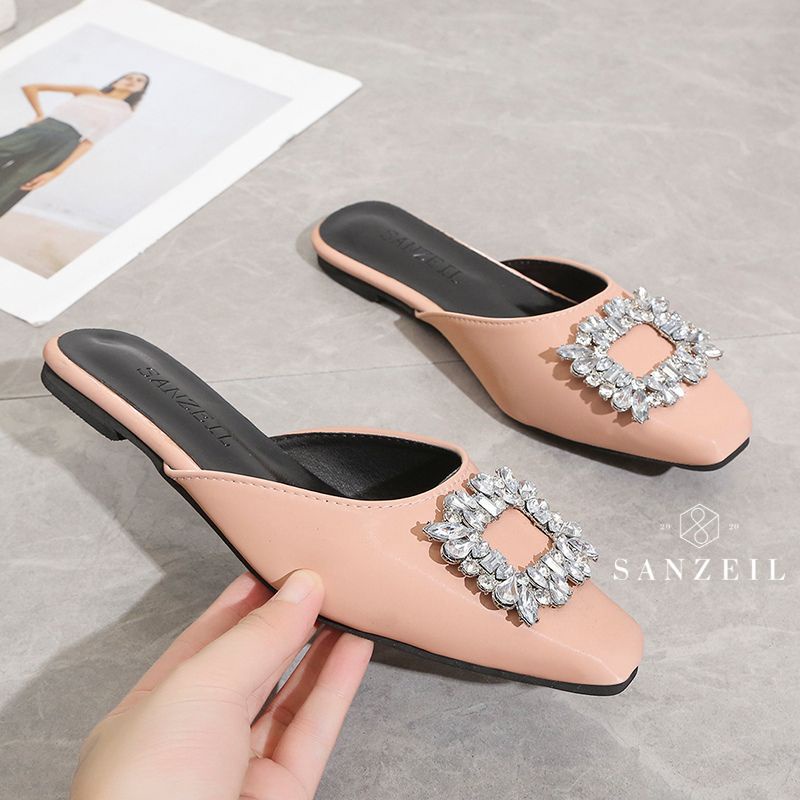 COD BAYAR DITEMPAT !!! 2030 Sandal Wanita Mules Slip On