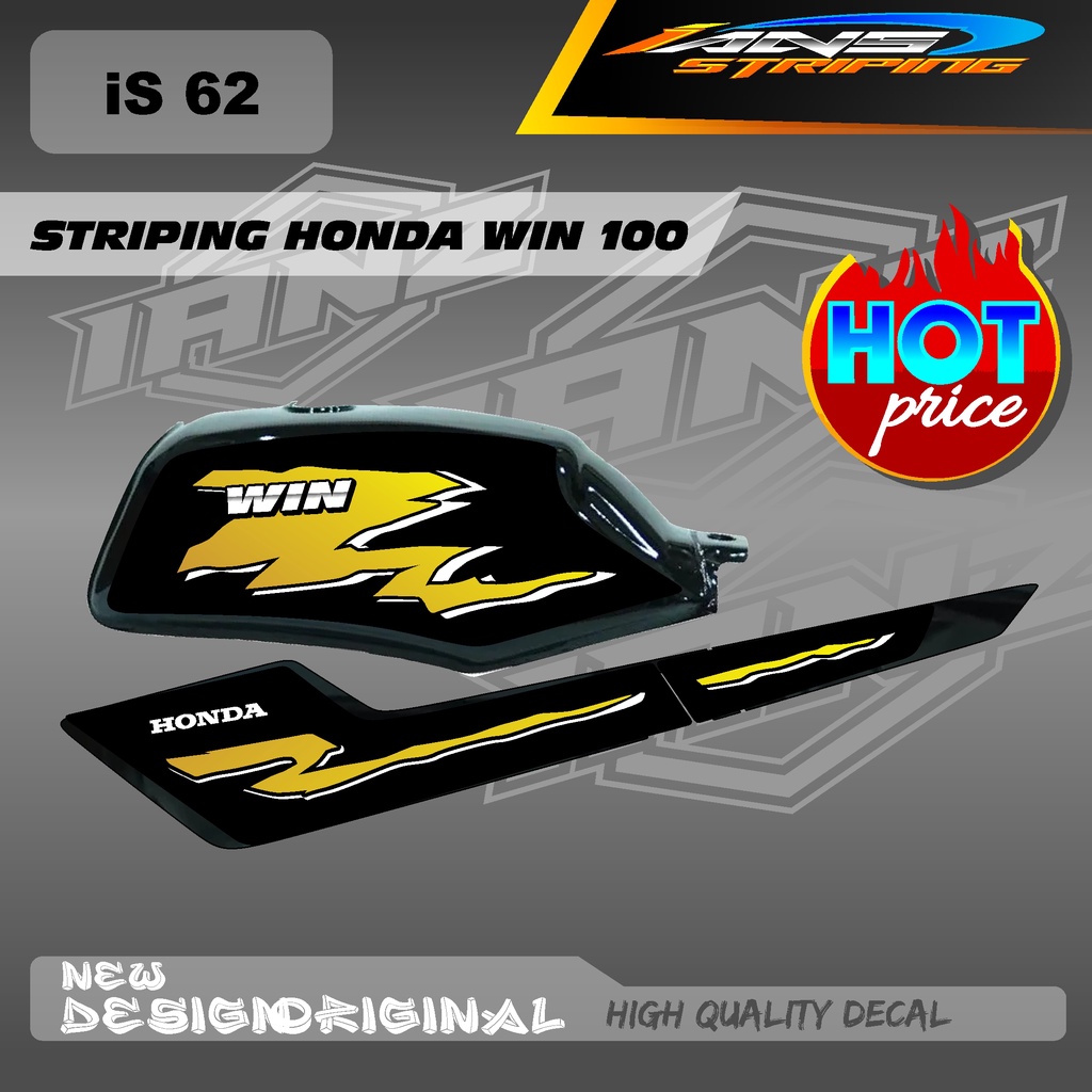 DECAL STRIPING BODY + TANGKI WIN100 CUSTOM HOLOGRAM / NON HOLOGRAM IS62