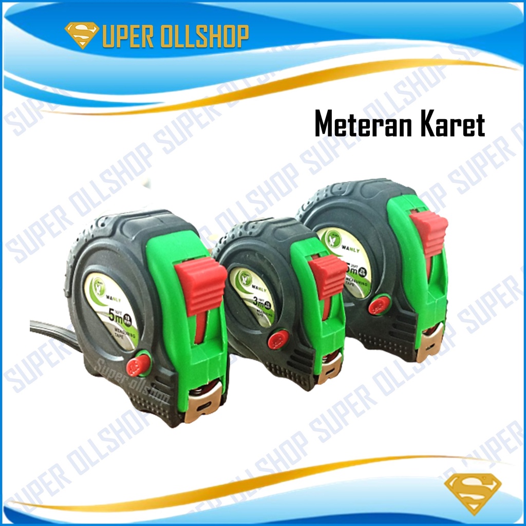 Meteran Karet 5 Meter / Meteran Murah / Meteran Tukang Lapis Karet 5 M