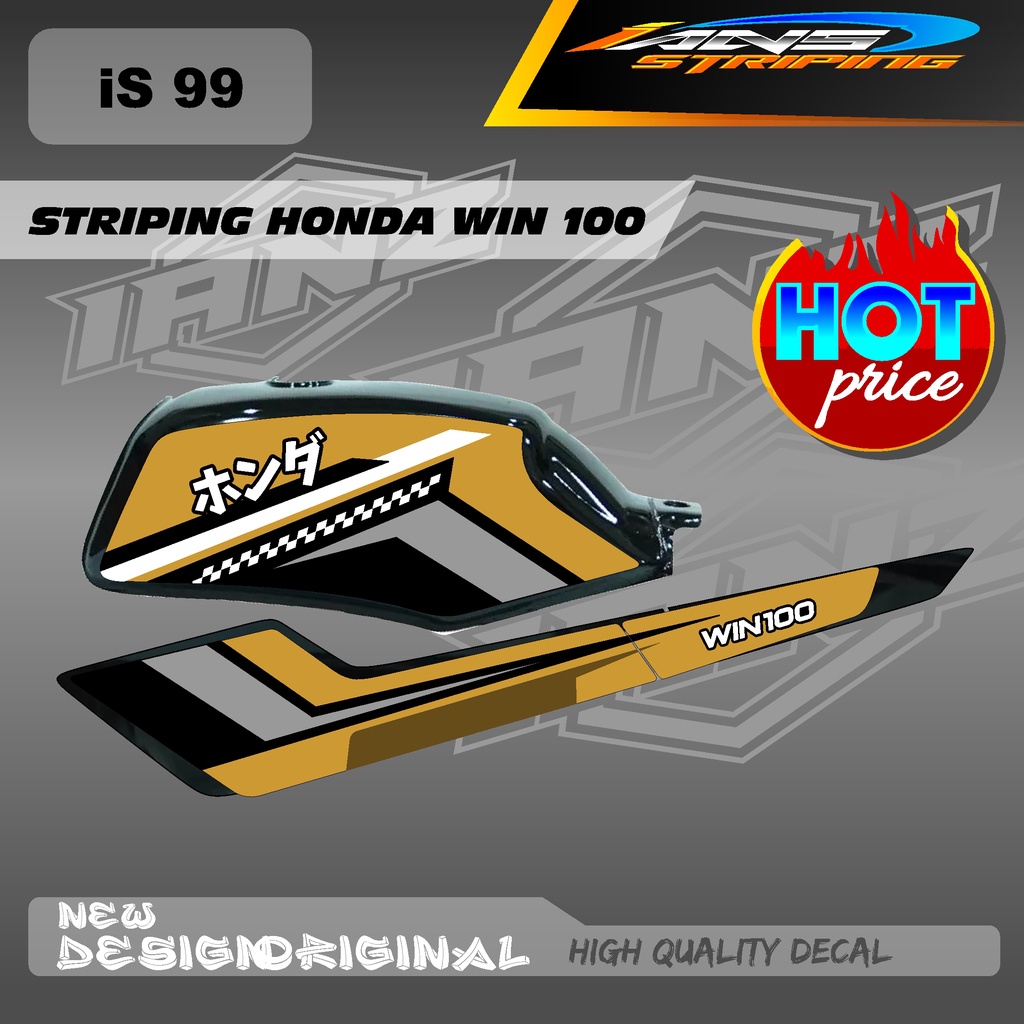 LIST BODY WIN100 / STIKER DECAL WIN BAHAN HOLOGRAM / NON HOLOGRAM IS98