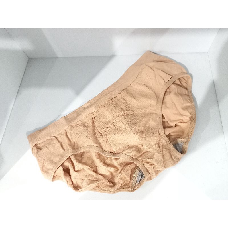DC H ( H00014 ) CELANA DALAM WANITA BRIEFS ELASTIS SEAMLESS MID WAIST BAHAN KATUN FREE PLASTIK / TIDAK BISA MEMILIH