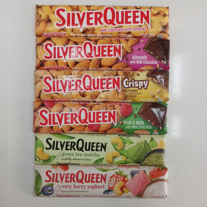 

silverqueen Choco Cashew almond 58gram Cokelat silverqueen 58gram