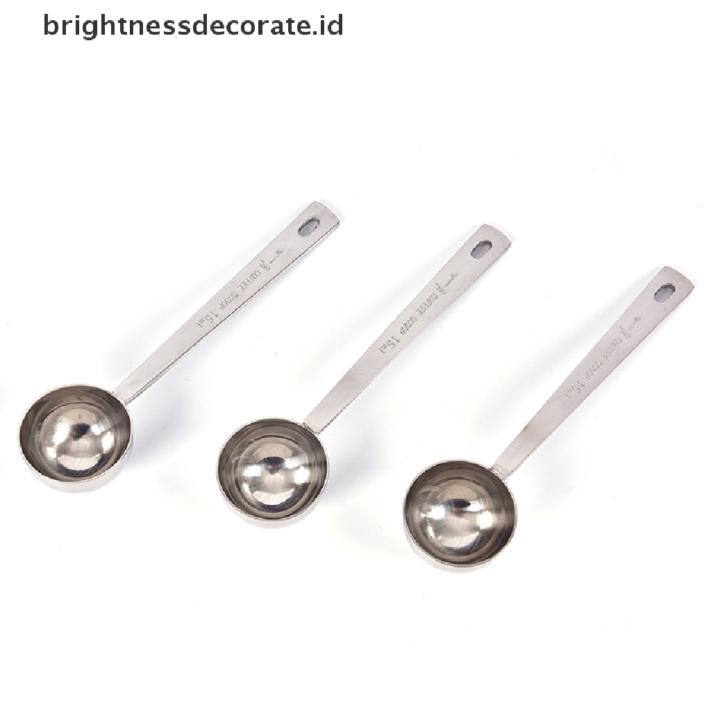 [Birth] Sendok Takar Kopi Sendok Makan Stainless Steel Scoop Coffee Tea Baking Sugar [ID]