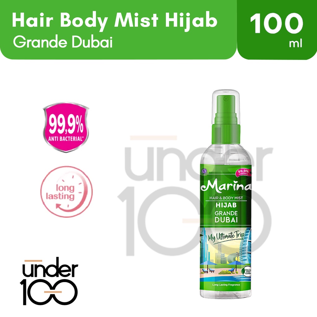 ❤ UNDER100 ❤ MARINA Hijab Hair &amp; Body Mist 100ml | Parfum | Parfume | BPOM