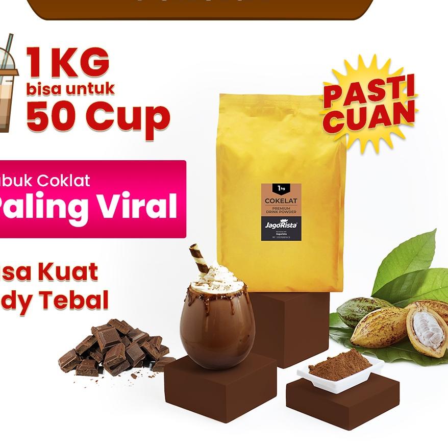 

Ready Stok Jagorista - 1 KG Premium GOLD Coklat / Chocolatte / Choco Caramel ( Bubuk Minuman / drink Powder ) grosir