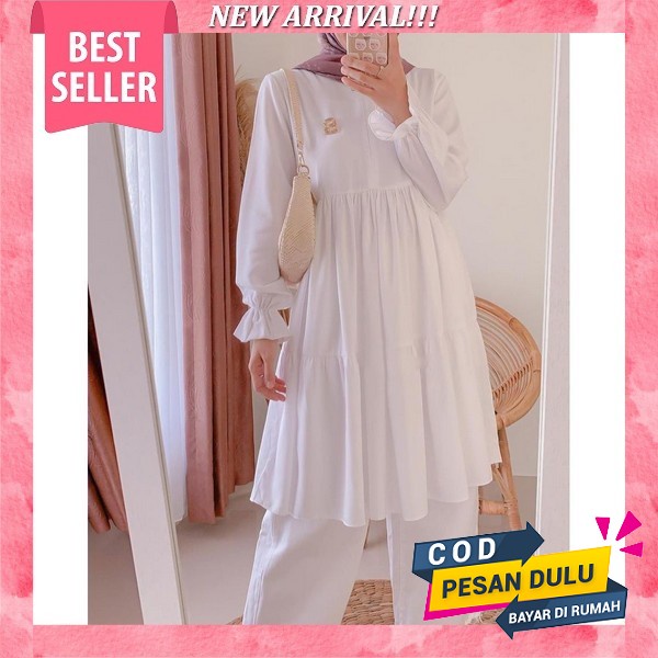 Tunik Wanita Terbaru 2023. Tunik Rayon Motif Bunga Cyra By Alila Tunik Wanita Terbaru Bahan Adem Baj