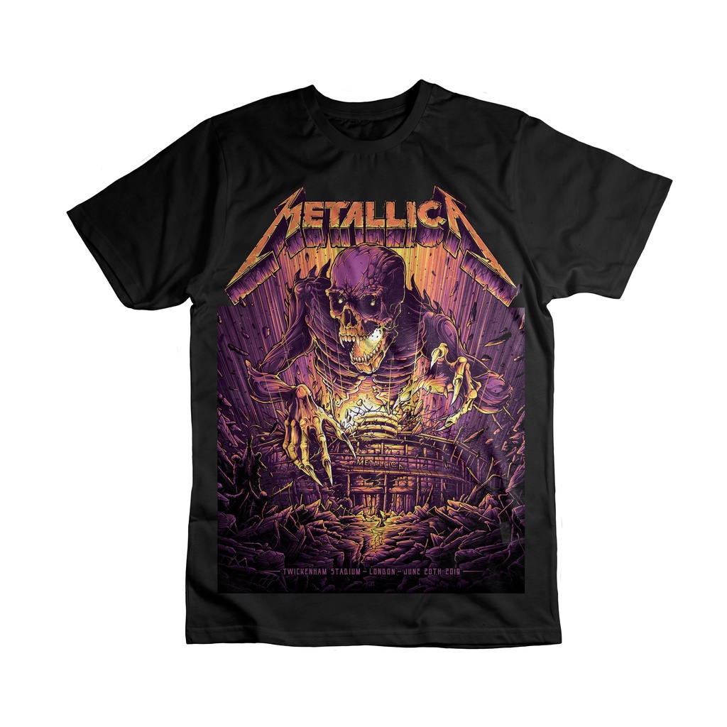 Baju Kaos Band METALLICA Cetak DTF Satuan / Meteran