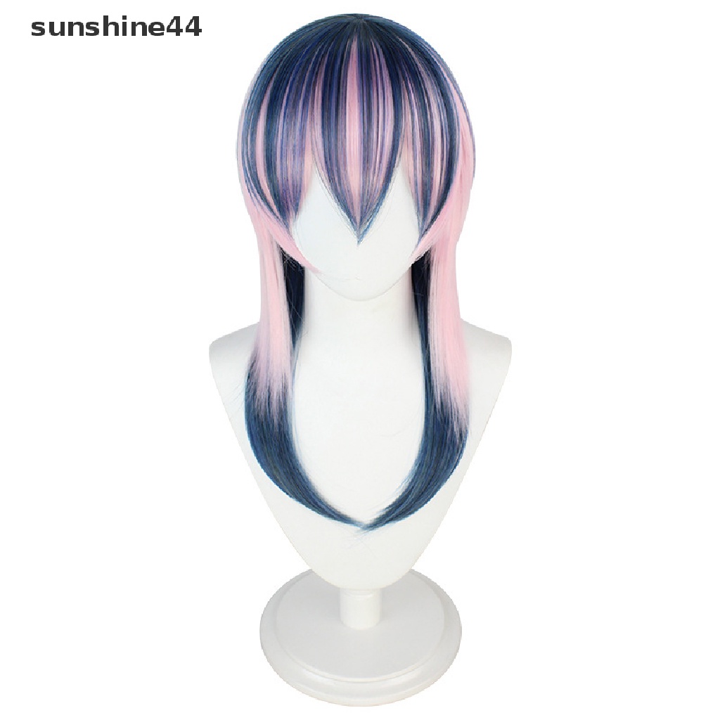 Sunshine Anime Tokyo Revengers Rindo Haitani Cosplay Wig Biru Ungu Pink Tahan Panas Rambut Cosplay Wig Dewasa Props Party Decor.