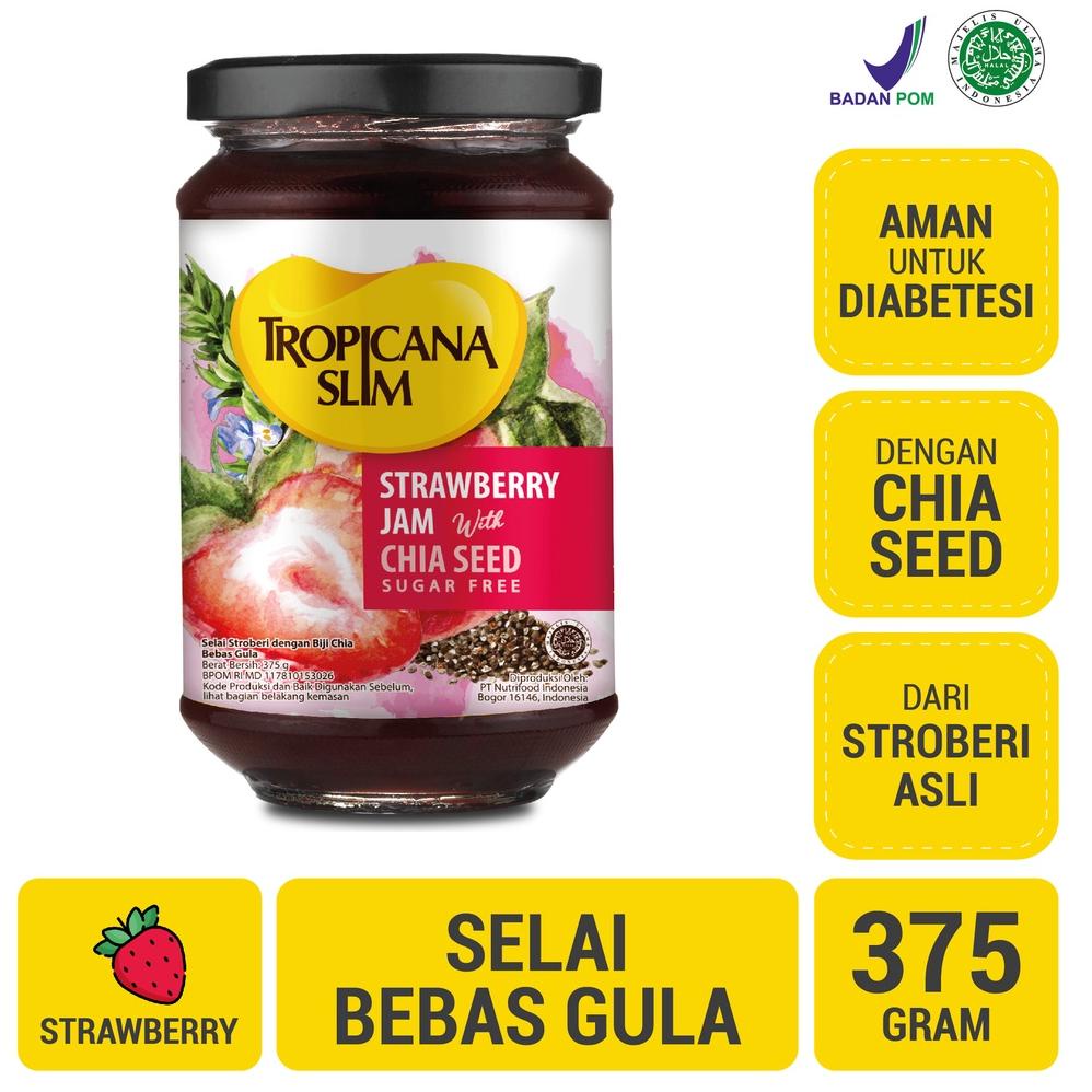 

☛ 100% dijamin kualitas Tropicana Slim Strawberry Jam 375 g - Selai Stroberi Bebas Gula jgn78