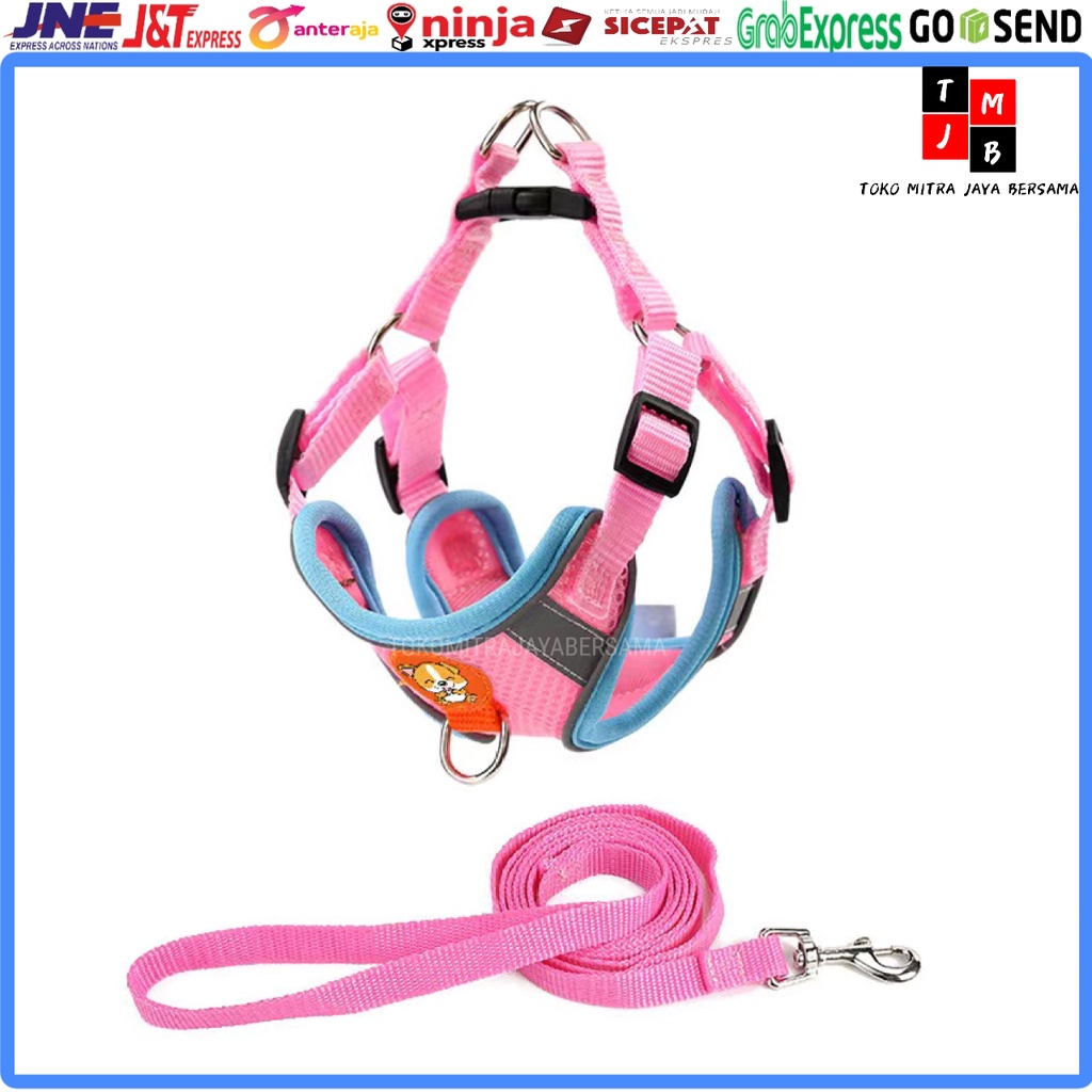 HARNESS HEWAN ROMPI BAHAN TALI TUNTUN BAJU HEWAN ANJING KUCING