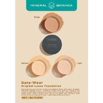 mineral botanica dura wear original loose fooundation 15g