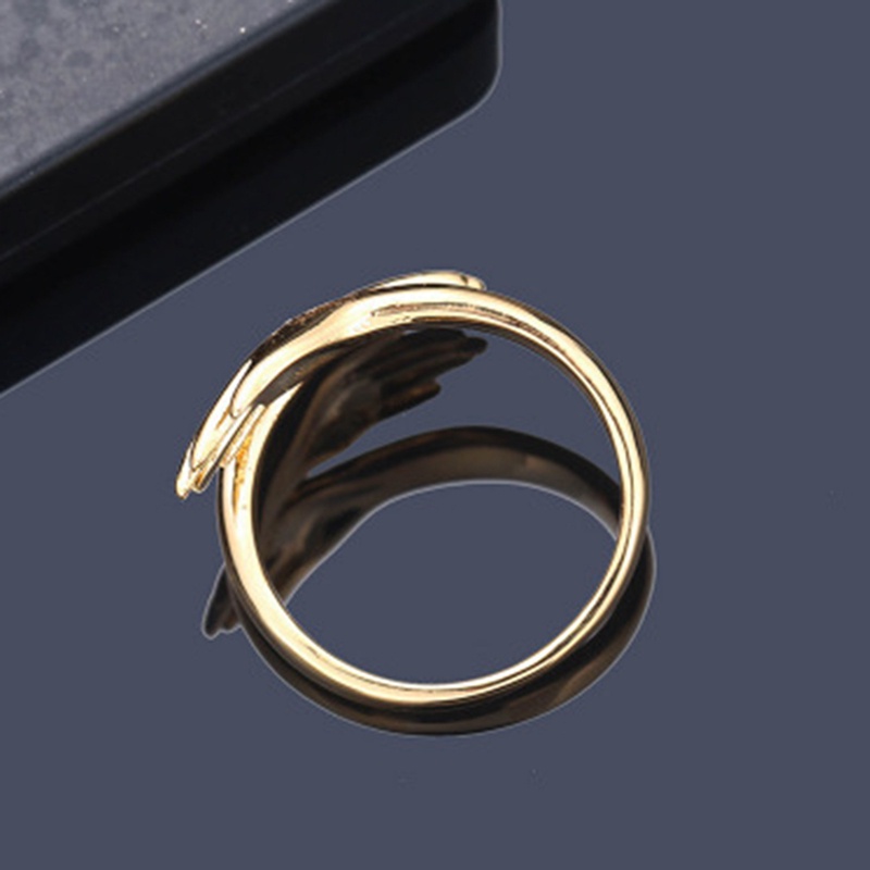Baru Romantis Tangan Dengan Cinta Peluk Cincin Kreatif Adjustable Cinta Selamanya Terbuka Jari Tangan Cincin Untuk Wanita Pria Fashion Perhiasan Hadiah