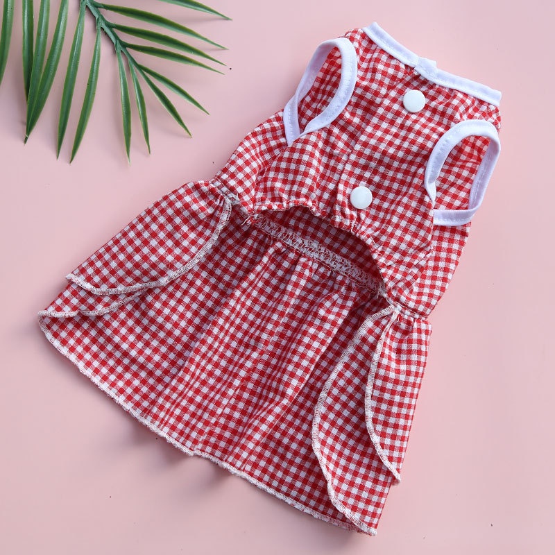 Strip Busur Desain Gaun Hewan Peliharaan Anjing Kucing Baju Anjing Ikatan Simpul Bunga Gaun Pet Princess Dress Dog Sundress Dog Princess Dress Puppy