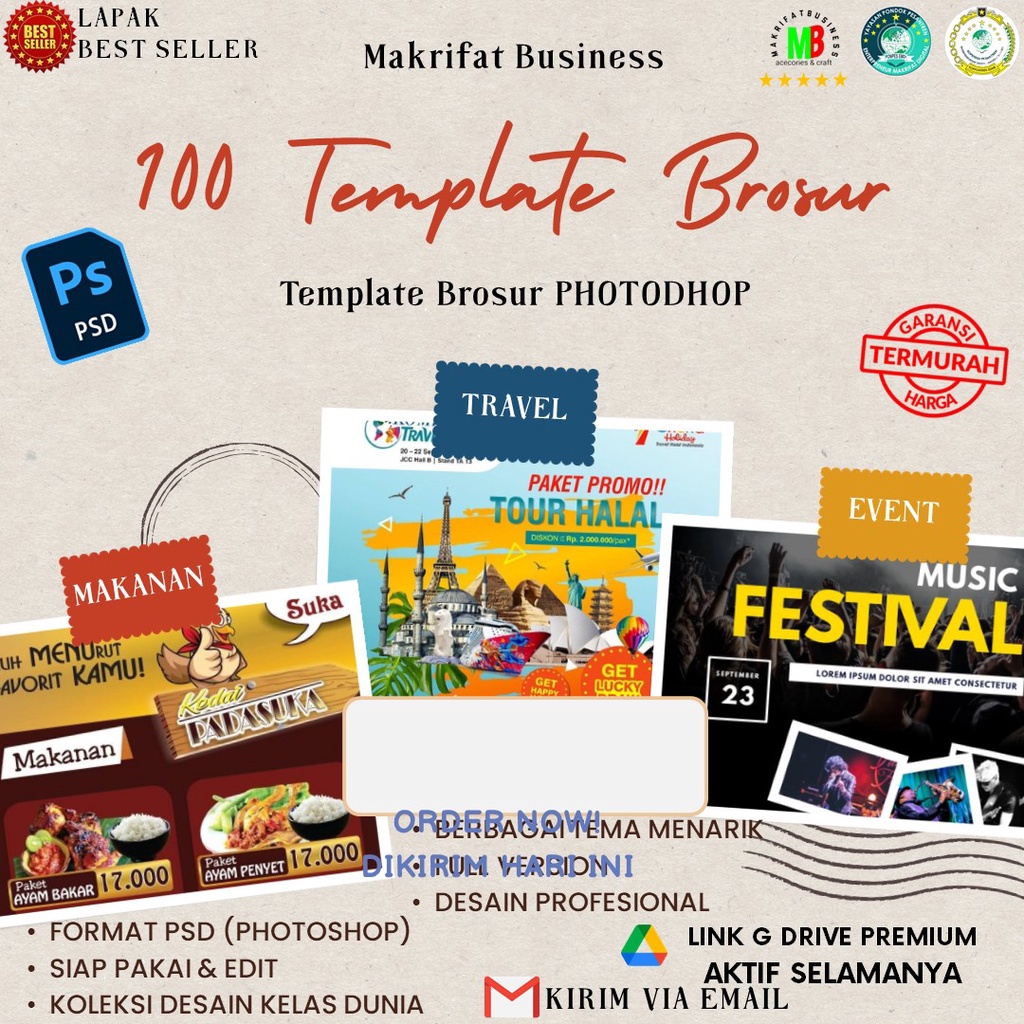 Jual DESAIN 100+ TEMPLATE DESAIN BROSUR FORMAT PSD SIAP EDIT TERBARU ...