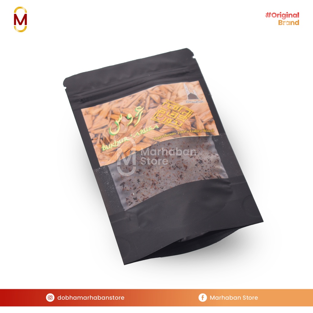 Bukhur Al Miskufah Bakhoor Oud Qiswah isi 30 gram Kemasan Pouch Original