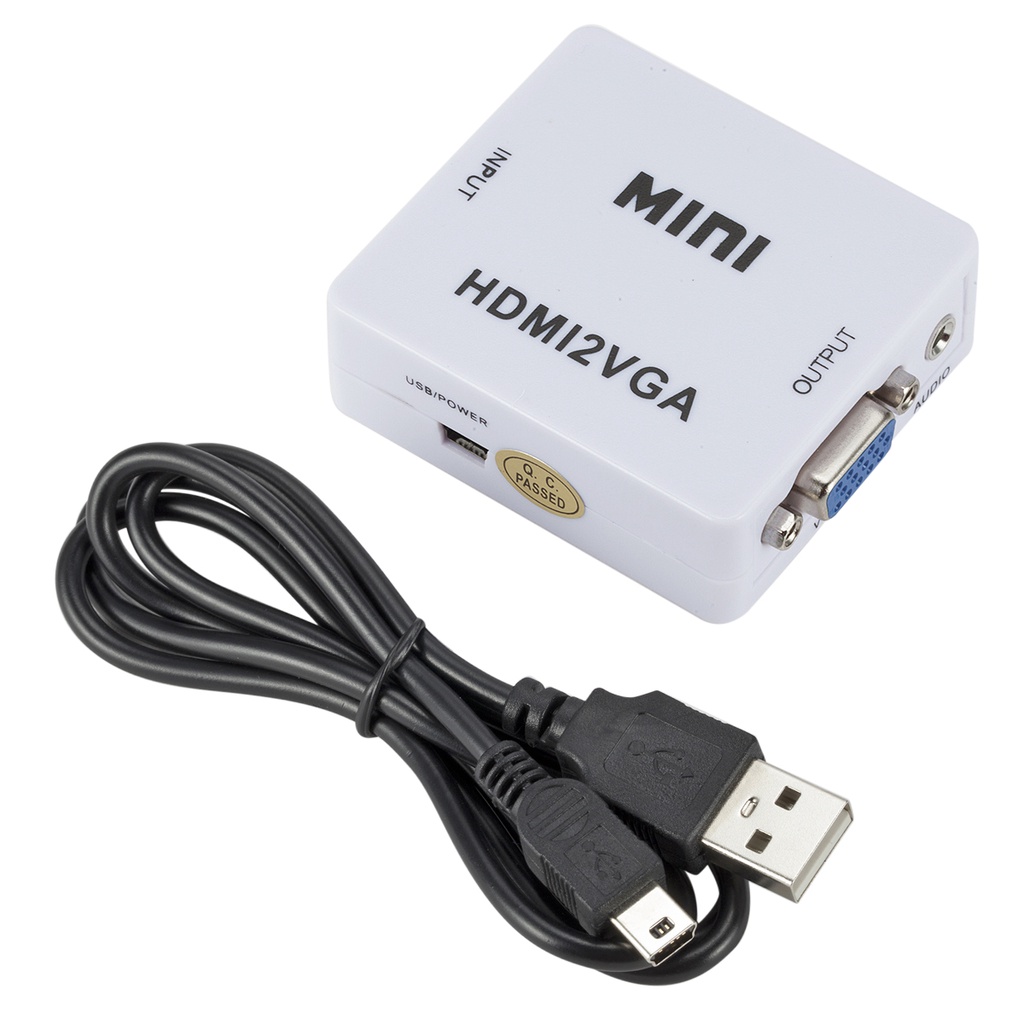 CONVERTER Hdmi TO VGA MINI Hdmi2VGA 1080p with Audio